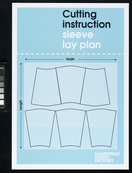 Printed instructions for making surgical gowns