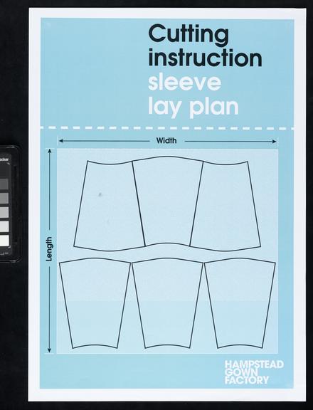 Printed instructions for making surgical gowns