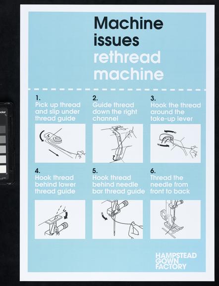 Printed instructions for making surgical gowns