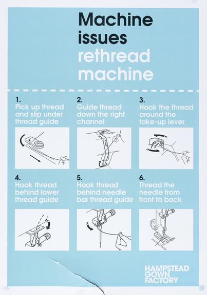 Printed instructions for making surgical gowns