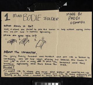 Handwritten instructions for making surgical gowns