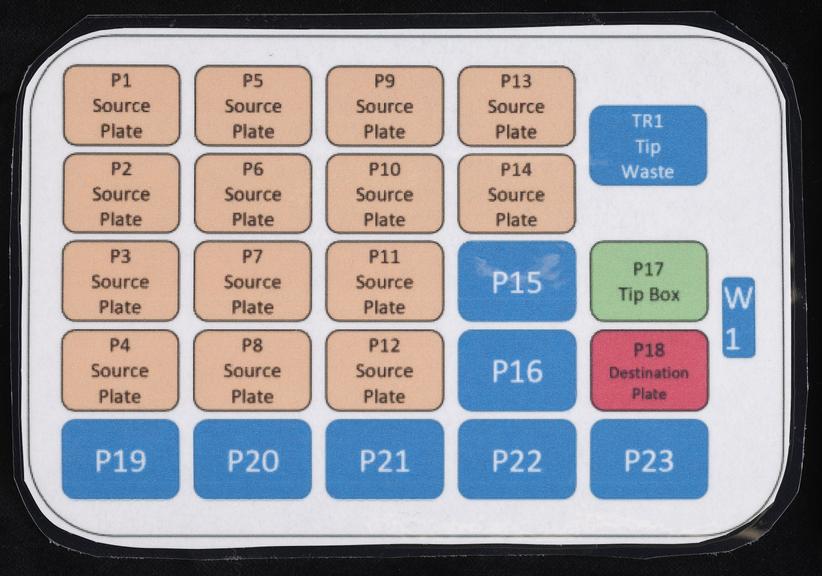 “Cherry picker layout” for use with a Biomek robot at a COVID-19 ...