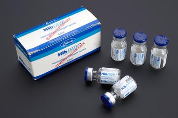 Demo pack of HibTITER vaccine and information leaflets, England, 1992-1993