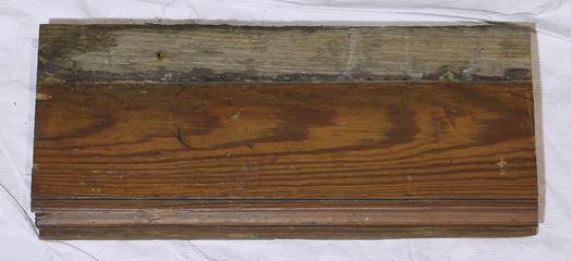 Short Piece of Starting Board, Part of Wooden Wall Panelling