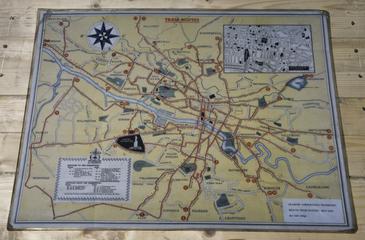 Glasgow Tram Routemap for Glasgow Corporation Tramcar