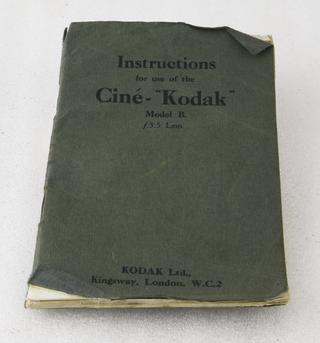 Cine-Kodak Model B Camera Instruction Book
