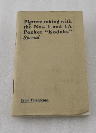 No 1 pocket Kodak special camera instructions