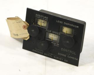 Control Panel for Sonne 55A Aerial Camera with Kodak Aero-Ektar Lens