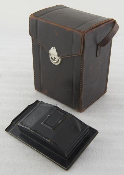 Leather camera case and Roll Film Adaptor