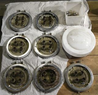 Light Fittings and Bulbs for Rhodesian Railways Carriage