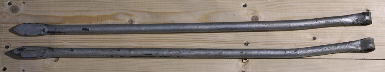 Two Rods for Glasgow Corporation Tramcar Overhead Wire Fittings