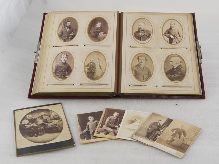 Burgundy Velvet Covered Photo Album