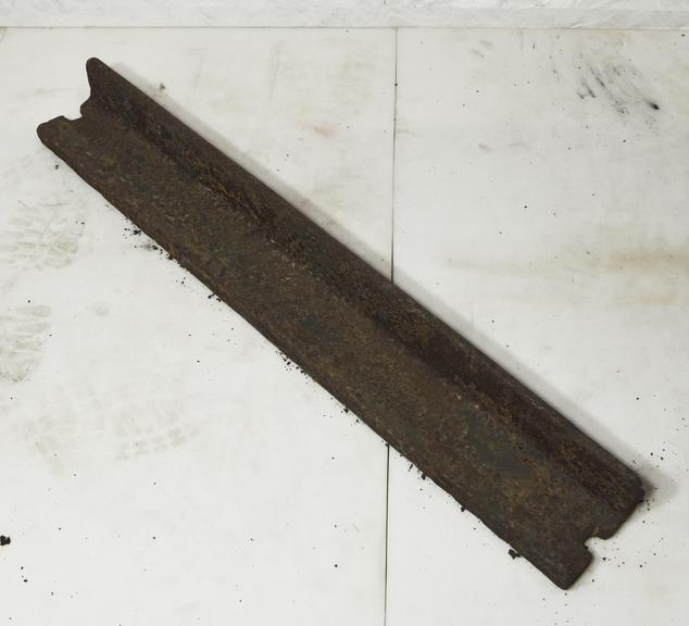 Cast Iron Plate Rail Marked Outram Plate