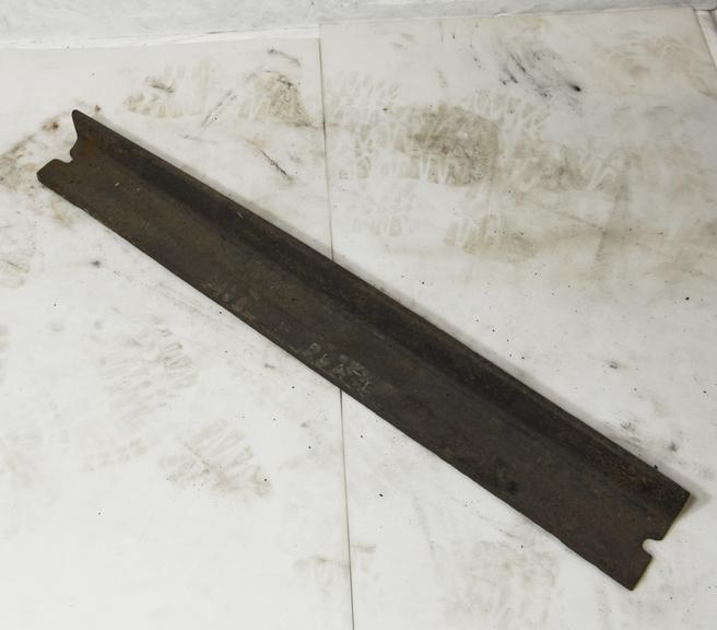 Cast Iron Plate Rail Marked Outram Plate Rail