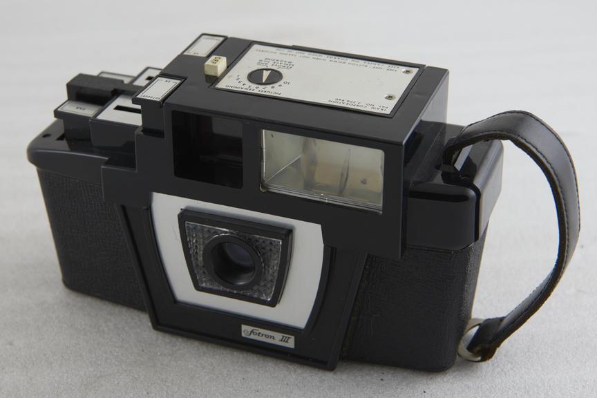 Fotron III camera for 828 cartridge film; by Traid Corporation