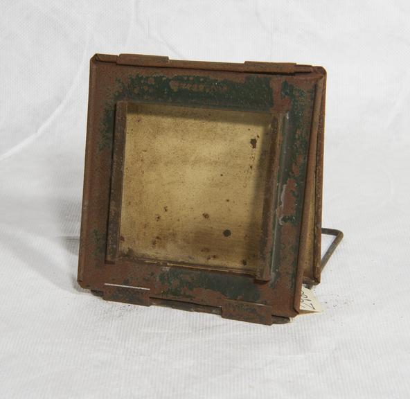 Frame for retouching or colouring lantern slides