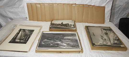 Collection of black and white photographic prints