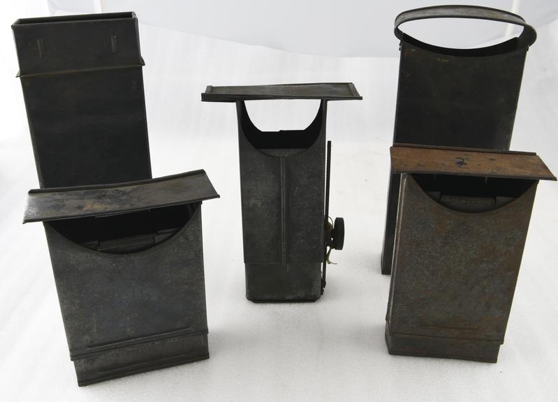 Parts from plate development tanks