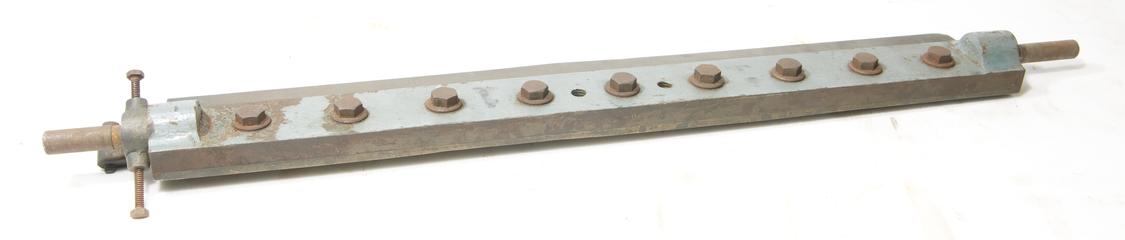 Rectangular part with rivets