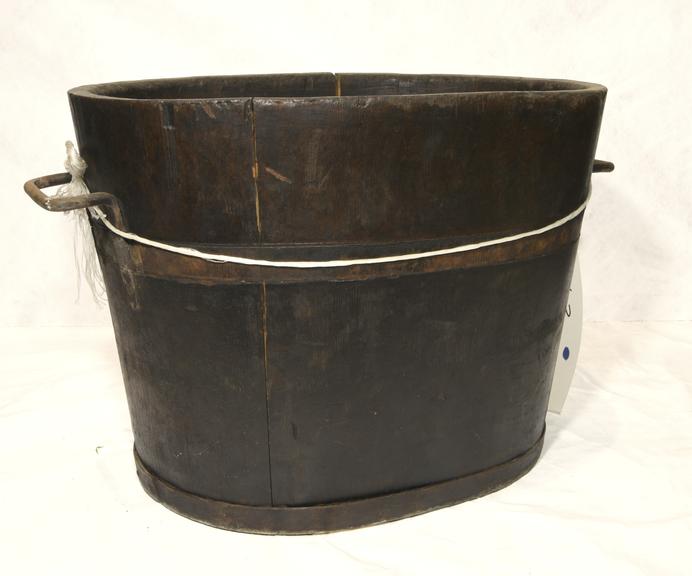 Oblong Wooden Bucket