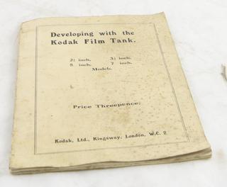 Instruction Book for a Kodak Film Tank Model C 5