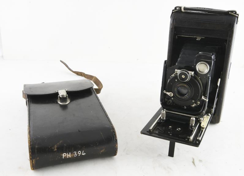 Ensign Carbine folding bellows camera, c 1924