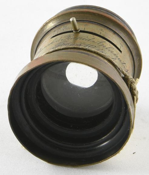 Brass mounted Busch Rapid Aplanat No.3 lens F.8 10 inch f.l.