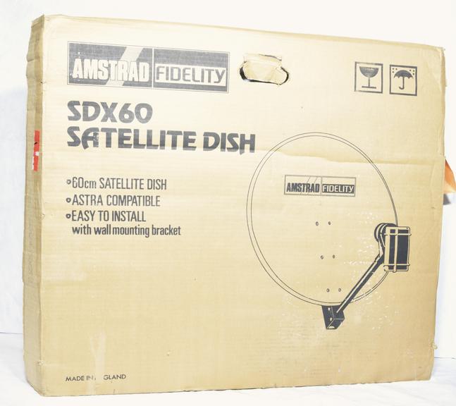 Original Packaging for Amstrad SDX60 Satellite Dish, 1989