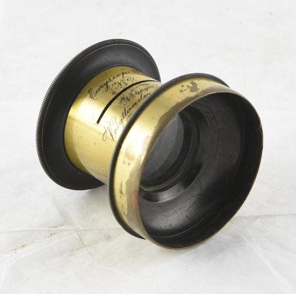 Brass mounted 'Euryscop' IV lens, c 1880