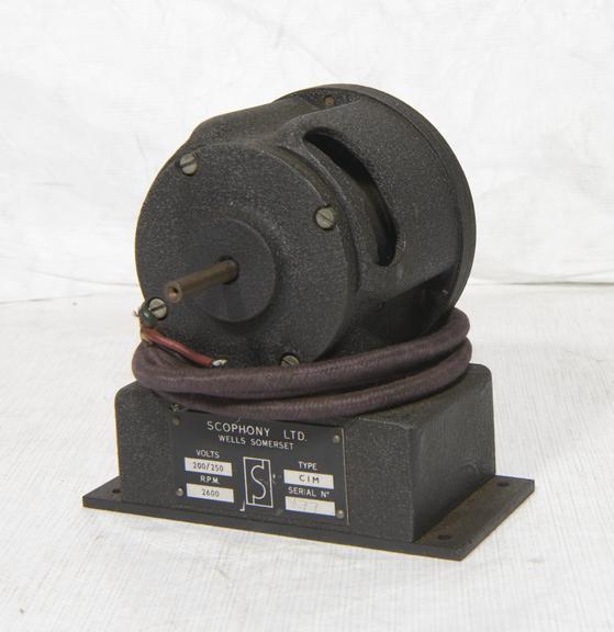 Scophony televisor motor Type CIM scanning motor. 200/250 volts