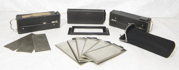Backs and Plate Holders for Voigtlander Stereo Camera