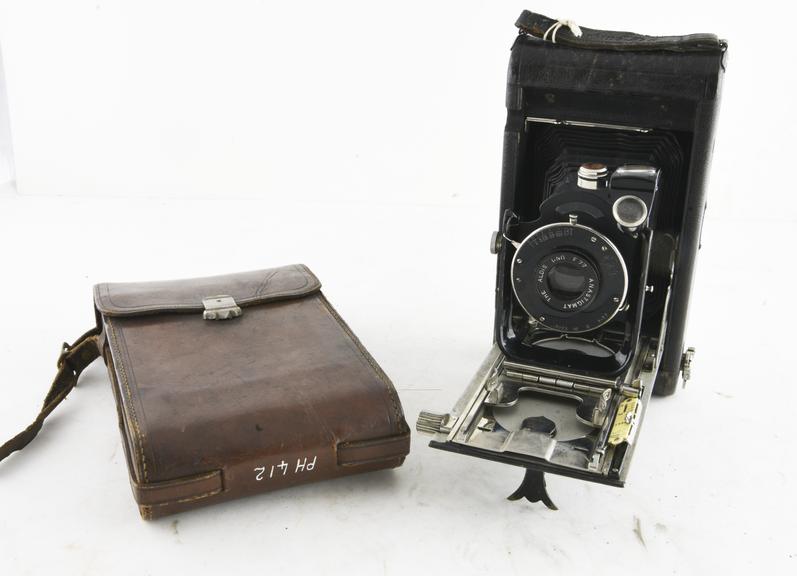 Carbine Folding Bellows Camera and Case.