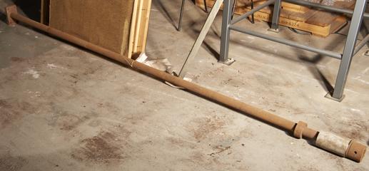 Central column of staircase