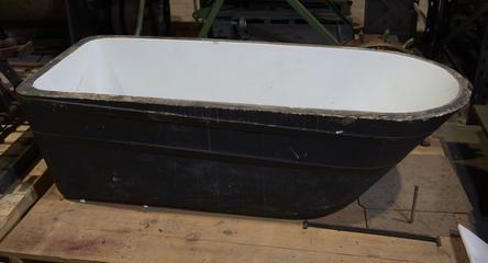 Victorian Bath with Hooded Spray and Seven Taps