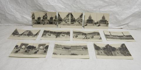Ten Printed Postcards of Paris