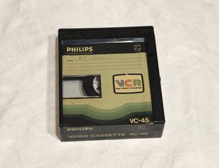 Philips VC-45 Compact Video Cassette, c 1975