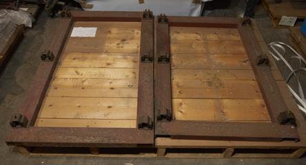 Two Brackets for Coin Sorting and Accounting Machine