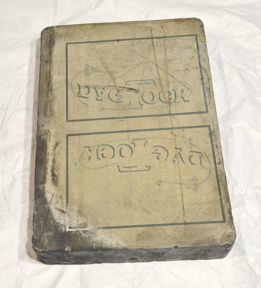 Lithographic Printing Stone with 'Daglock' Logo