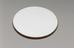 Six and a half inch concave mirror of enamel (white glass or