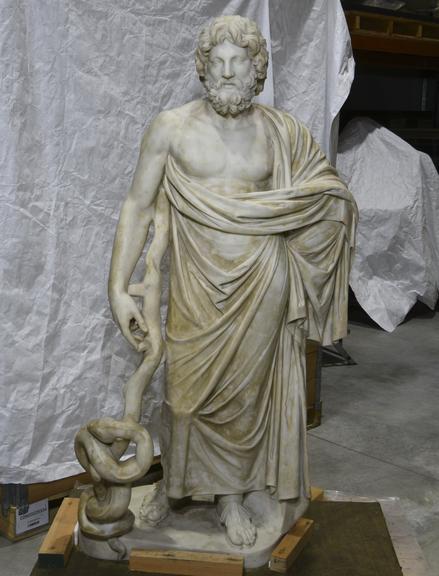 Marble statue of Aesculapius, from the original in