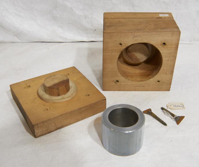 Keller-Dorian colour film embossing roller. Cylinder with horizontal lenticular engraved lines