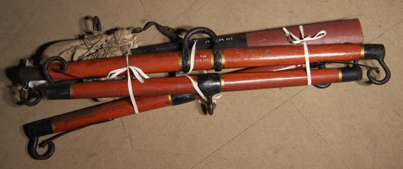 One Red Pole Head and Three Bars from Royal Mail Coach