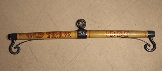 One Coach Harness Bar, Marked "Old Times" 1888