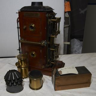 Part of Double Magic Lantern with Accessories