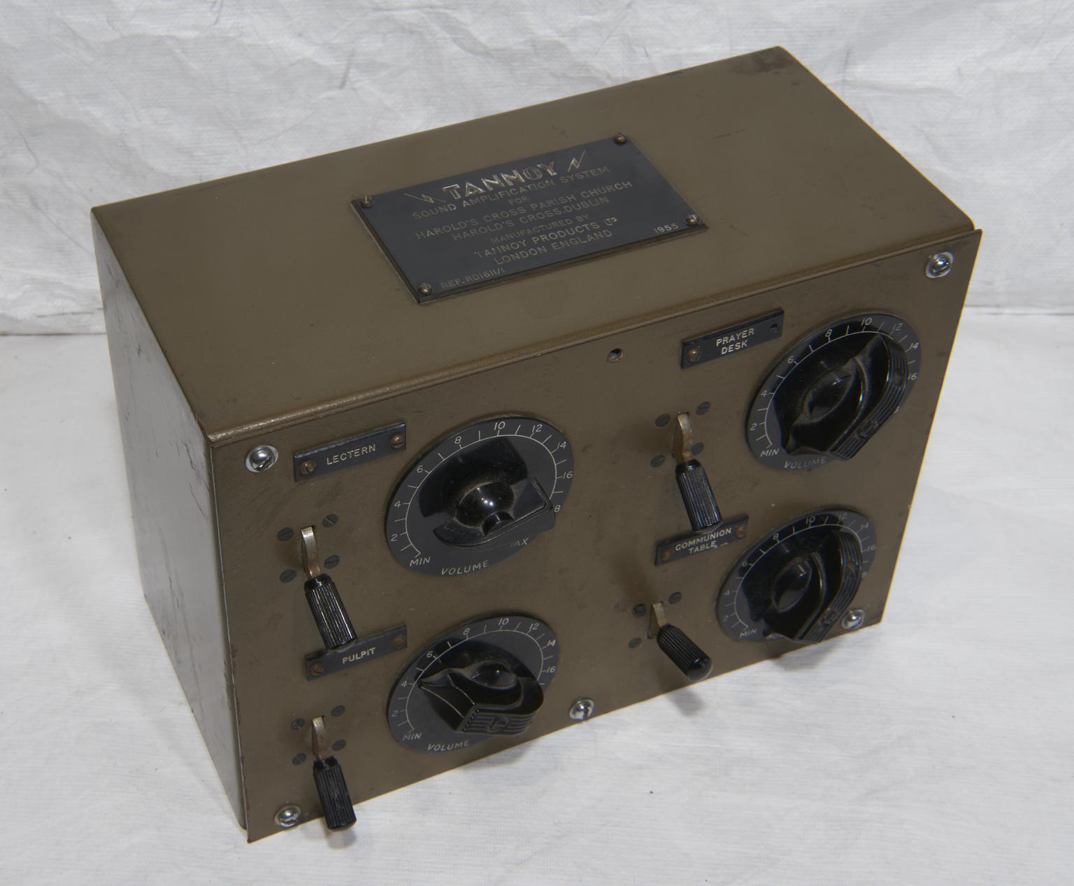 Public address control panel from a church | Science Museum Group ...