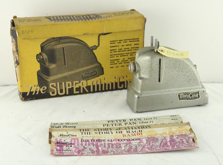 Minicine Toy projector and film strips