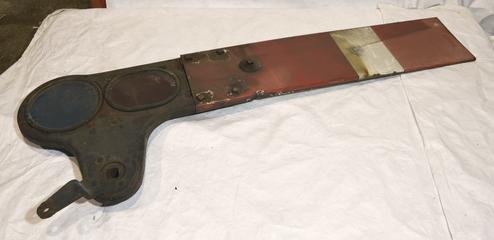 Stop Signal Arm (Red with White Stripe)