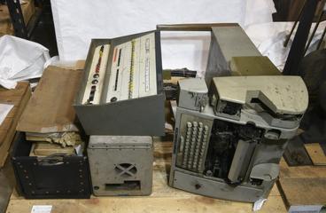 Computer Parts and Teleprinter for Argus 400 Computer