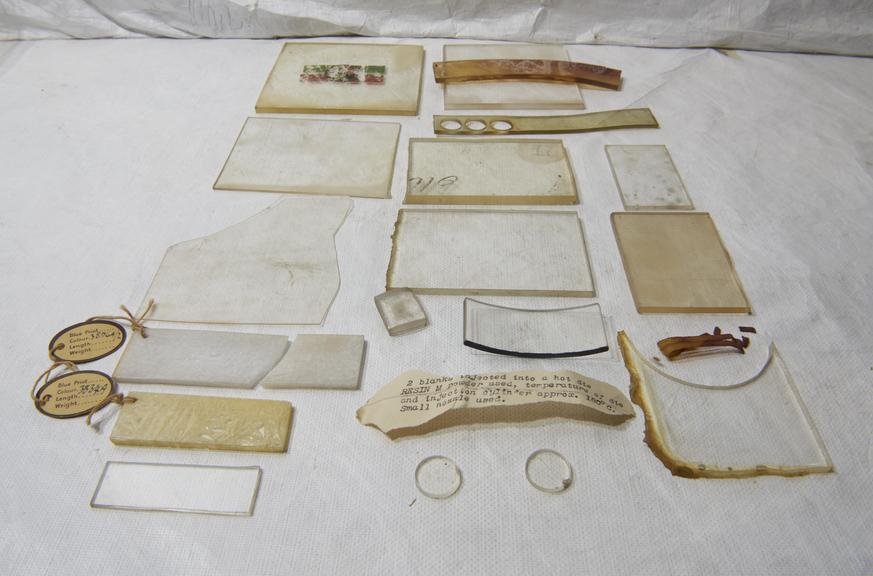 Sheet Resins used in Early Plastic Lens Experiments