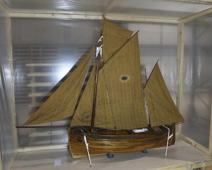 Whole model of a Scotch deep sea or herring fishing boat